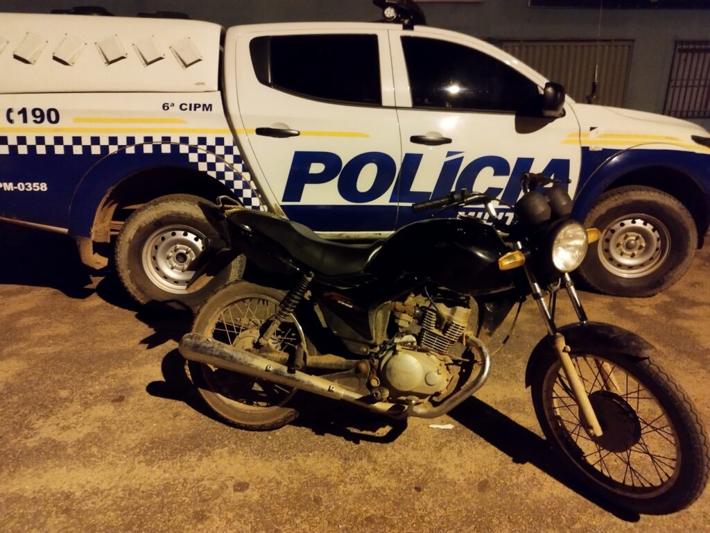 moto-recuperada-1024x768 Polícia Militar do Tocantins Recupera Duas Motocicletas Furtadas em Miracema